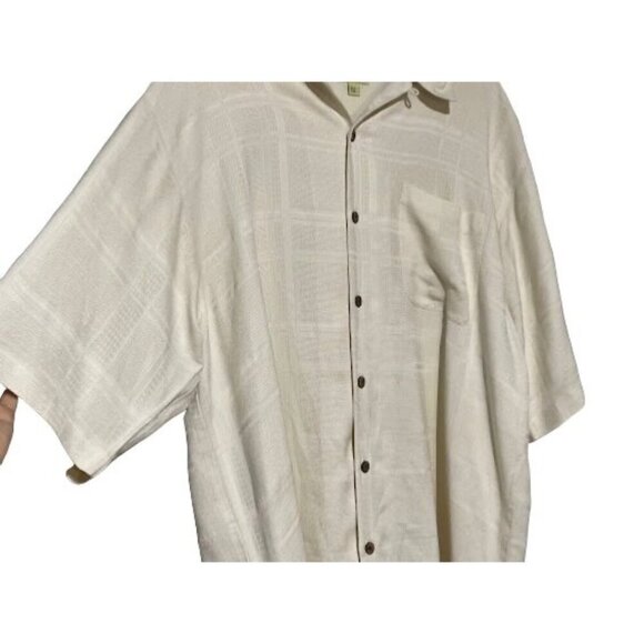 Joseph & Feiss Men's Sand Color Silk Blend Button Down Shirt Size XL - Picture 3 of 4